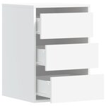 vidaXL Commode d'angle blanc 40x41x58 cm bois d'ingénierie