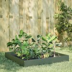 vidaXL Lit surélevé de jardin vert olive 100x100x26 cm acier