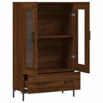 vidaXL Buffet haut chêne marron 69 5x31x115 cm bois d'ingénierie