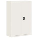 vidaXL Classeur blanc 90x40x140 cm acier