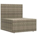 Salon de jardin meuble d'extérieur ensemble de mobilier 6 pièces avec coussins gris résine tressée 02_0016796