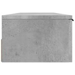 vidaXL Armoire murale Gris béton 102x30x20 cm Bois d'ingénierie