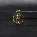 vidaXL Coffre de rangement en bois Large Noir