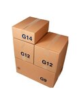 (lot  20 caisses) caisse carton palettisable économique standard 400 x 300 x 200 mm