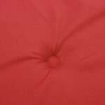 vidaXL Coussins de chaise de jardin dossier haut lot de 4 rouge tissu