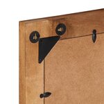 vidaXL Miroir de bain 50x70x2 5 cm bois de manguier massif et verre