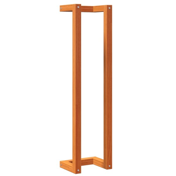 vidaXL Porte-serviette marron cire 23x18x90 cm bois de pin massif