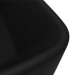 vidaXL Lavabo de luxe Noir mat 41x30x12 cm Céramique