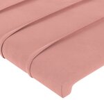 vidaXL Têtes de lit 2 Pièces Rose 72x5x78/88 cm Velours