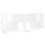 vidaXL Meuble TV Blanc 104x30x52 cm Bois d’ingénierie