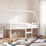 vidaXL Toit de lit pour enfants 209x95 5x88 cm bois de pin massif