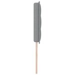 vidaXL Tête de Lit LED Design Lignes Gris Clair 200 cm Tissu