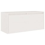 vidaXL Meubles TV 6 Pièces Blanc Bois massif de pin