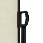 vidaXL Auvent latéral rétractable crème 220x500 cm