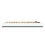 vidaXL Cadre de lit blanc 180x200 cm bois d'ingénierie