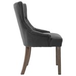 vidaXL Chaises à manger lot de 4 gris tissu