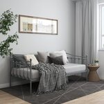 vidaXL Cadre de canapé-lit sans matelas gris métal 90x200 cm