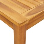 vidaXL Table à manger de jardin 110x55x75 cm bois massif d'acacia