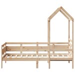 vidaXL Lit de jour avec toit 90x200 cm bois de pin massif