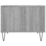 vidaXL Table basse Sonoma gris 50x50x40 cm Bois d'ingénierie