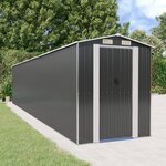 vidaXL Abri de jardin Anthracite 192x938x223 cm Acier galvanisé