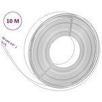 vidaXL Bordures de jardin 5 Pièces gris 10 m 10 cm polyéthylène