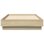 vidaXL Cadre de lit sans matelas avec lumières LED 75x190 cm