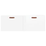 vidaXL Armoire murale blanc brillant 100x36 5x35 cm bois d'ingénierie