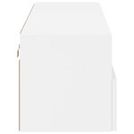 vidaXL Meuble TV mural blanc 100x30x30 cm bois d'ingénierie