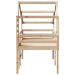 vidaXL Lit haut avec toit 80x200 cm bois de pin massif