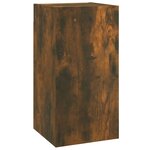 vidaXL Meuble TV Chêne fumé 30 5x30x60 cm Bois d'ingénierie