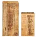 vidaXL Supports pour plantes 2 Pièces bois solide de manguier