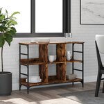 vidaXL Buffet chêne fumé 102x32x73 5 cm bois d'ingénierie