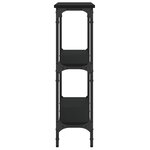 vidaXL Table console noir 75x22 5x75 cm bois d'ingénierie