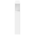 vidaXL Tête de lit à LED blanc 160x18 5x103 5 cm bois d'ingénierie