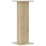 vidaXL Supports pour plantes 2 Pièces chêne sonoma bois d'ingénierie