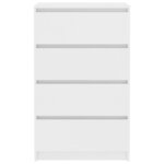vidaXL Buffet Blanc 60x35x98 5 cm Bois d'ingénierie