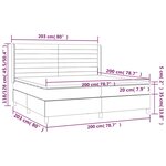 vidaXL Sommier à lattes de lit et matelas Noir 200x200 cm Velours