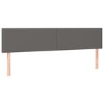 vidaXL Sommier à lattes de lit avec matelas et LED Gris 180x200 cm