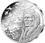 Le Curtiss P-40 - 20 Euros Argent BE 2023 PIEDFORT