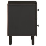 vidaXL Tables de chevet 2 Pièces noir 40x33x46 cm bois de manguier solide