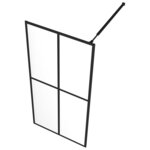 vidaXL Écran de douche Verre trempé transparent 140x195 cm