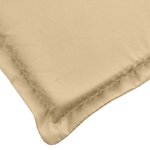 vidaXL Coussins de banc de jardin lot de 2 beige mélangé tissu