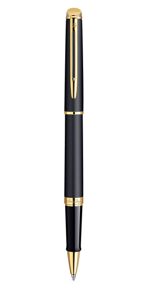 Waterman hemisphere stylo roller  noir mat  recharge noire pointe fine  coffret cadeau