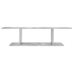 vidaXL Meuble TV mural Gris béton 103x30x26 5 cm