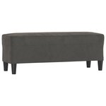 vidaXL Banc Gris foncé 100x35x41 cm Velours