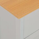vidaXL Buffet Gris 112x35x81 cm