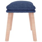 vidaXL Repose-pied Bleu 45x29 5x35 cm Tissu