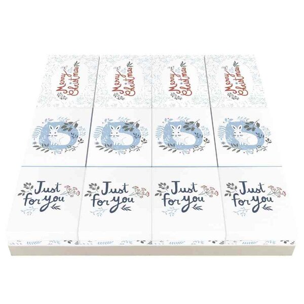 Set de 12 boîtes cadeaux 'noël'  8 5x11 5x5 8cm x 3 clairefontaine