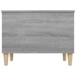 vidaXL Table basse Sonoma gris 60x44 5x45 cm Bois d'ingénierie